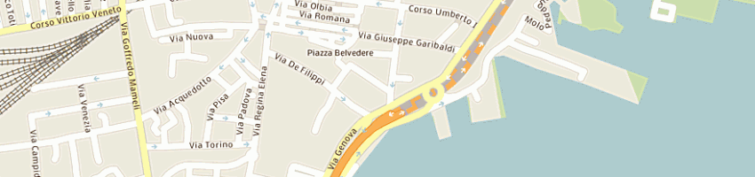 Mappa della impresa falegnameria bsd snc di borrelli e c a OLBIA