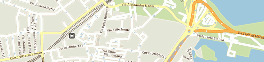 Mappa della impresa osteria del mare di larbi karim e c sas a OLBIA