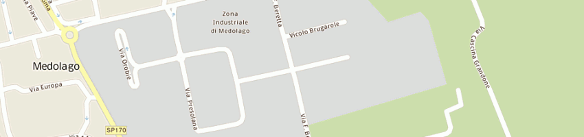 Mappa della impresa la frigotecnica pesenti srl a MEDOLAGO