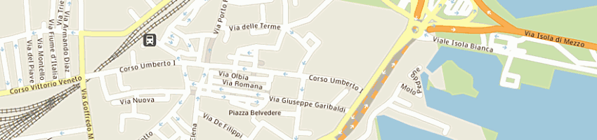 Mappa della impresa municipio di olbia a OLBIA