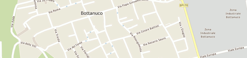 Mappa della impresa verzeni mario a BOTTANUCO