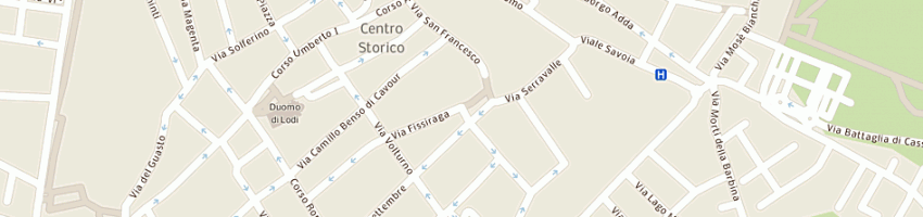 Mappa della impresa min interno - dipartimento dei vigili del fuoco a LODI