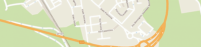 Mappa della impresa elettronica 2001 di brambini vittorio a LODI