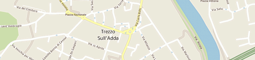 Mappa della impresa passoni e damiani sas a TREZZO SULL ADDA