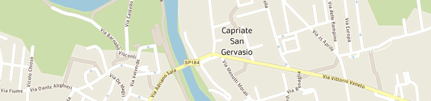 Mappa della impresa farmacia paris di sempio a a CAPRIATE SAN GERVASIO