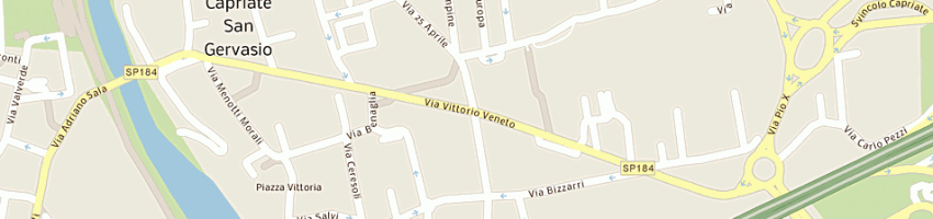 Mappa della impresa bucci fabrizio a CAPRIATE SAN GERVASIO