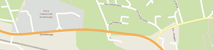 Mappa della impresa cr services sas di corna luciano e c a PALAZZAGO