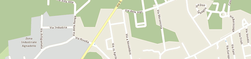 Mappa della impresa zanoni pierlorenzo a AGNADELLO