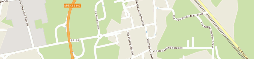 Mappa della impresa scarpellini mobili e falegnameria snc a PONTE SAN PIETRO