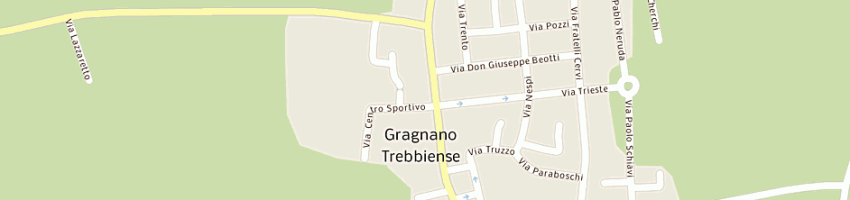Mappa della impresa la gelateria di ponzini elena a GRAGNANO TREBBIENSE