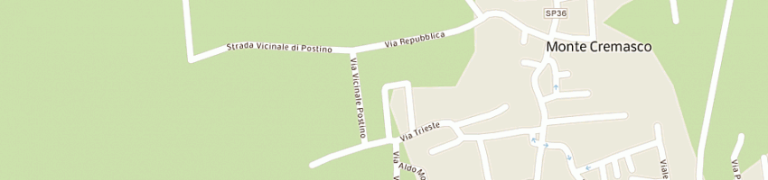 Mappa della impresa napolitano alberto a MONTE CREMASCO