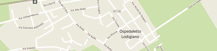 Mappa della impresa comune di ospedaletto lodigiano a OSPEDALETTO LODIGIANO