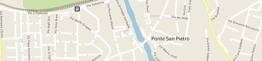 Mappa della impresa vavassori alberto a PONTE SAN PIETRO
