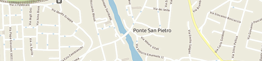 Mappa della impresa bertoli boutique di soccini barbara a PONTE SAN PIETRO