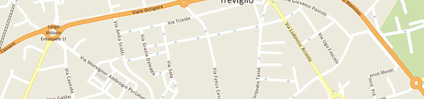 Mappa della impresa carto pak sdf di bielli maria teresa e caffi fiorenzo a TREVIGLIO