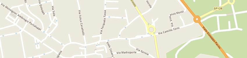 Mappa della impresa forestiero elena a TREVIGLIO