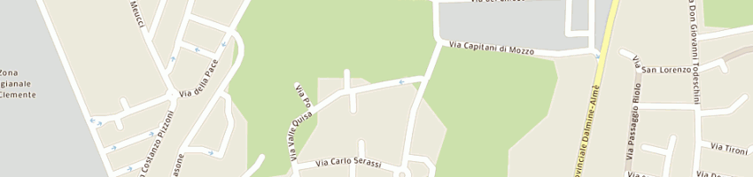 Mappa della impresa guarnone dante a MOZZO