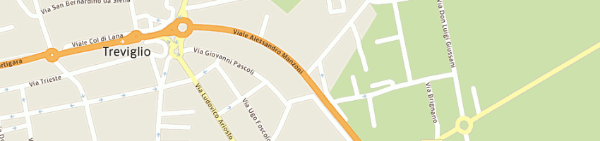 Mappa della impresa auto ranghetti uno srl a TREVIGLIO