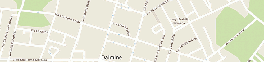 Mappa della impresa peroni mario a DALMINE