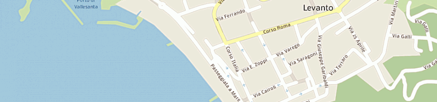 Mappa della impresa da u figgio du lottu a LEVANTO