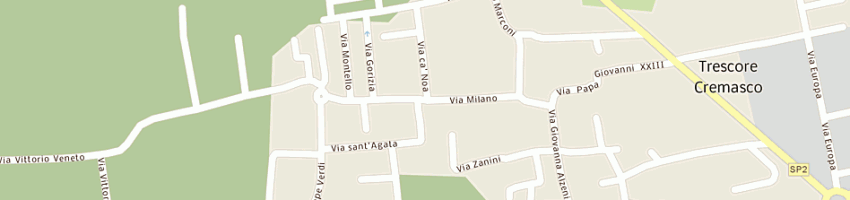 Mappa della impresa arte del colore di valdameri giuseppe e c snc a TRESCORE CREMASCO