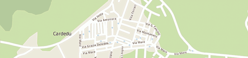 Mappa della impresa consorzio di bonifica d'ogliastra a CARDEDU
