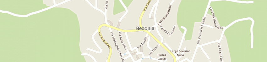 Mappa della impresa tedaldi primo a BEDONIA