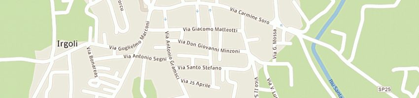 Mappa della impresa fenu aurelio a IRGOLI