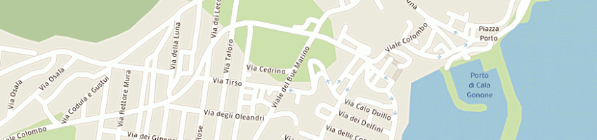 Mappa della impresa albergo i ginepri a DORGALI