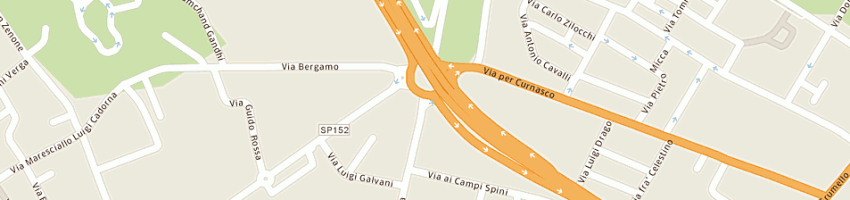 Mappa della impresa tecno services srl a BERGAMO
