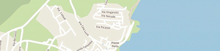 Mappa della impresa hotel villa gustui maris bellavista srl a DORGALI
