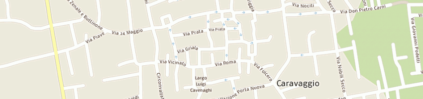 Mappa della impresa tadini a CARAVAGGIO
