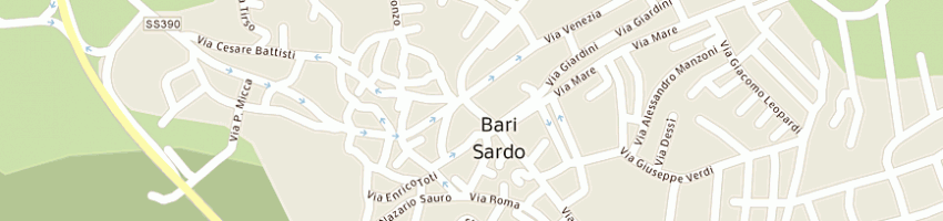 Mappa della impresa ottica di piroddi stefano a BARI SARDO