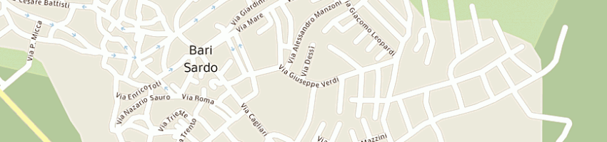 Mappa della impresa poste italiane a BARI SARDO
