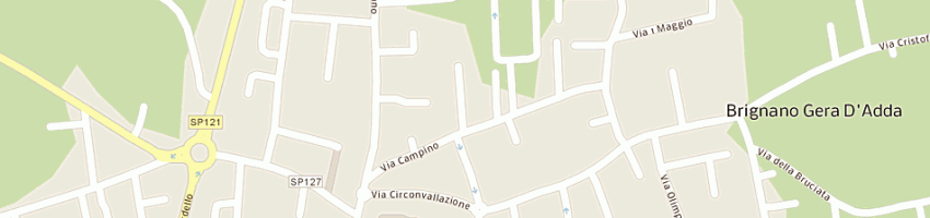 Mappa della impresa rossoni carlo a BRIGNANO GERA D ADDA