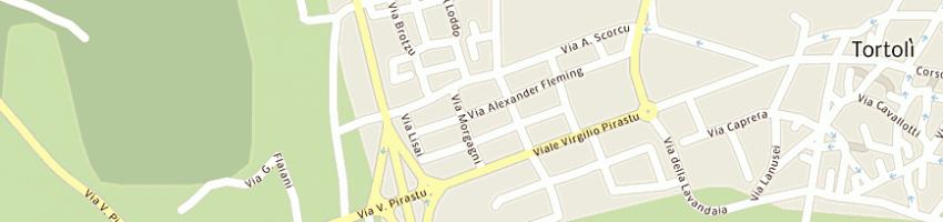 Mappa della impresa pani antonio a TORTOLI 