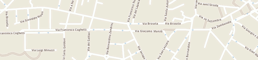 Mappa della impresa centro oculistico bergamasco srl a BERGAMO