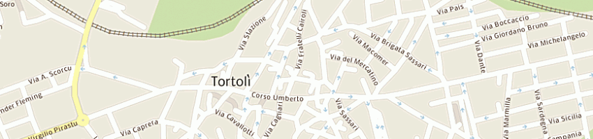 Mappa della impresa guiso antica pasticceria a TORTOLI 