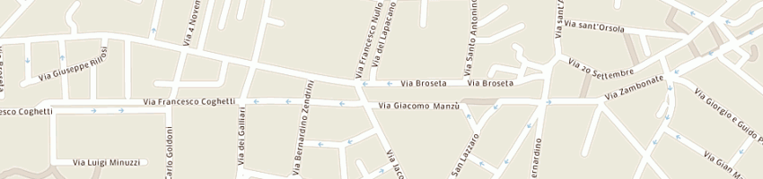 Mappa della impresa associazione ibis sclerosi laterale amiotrofica e malattie rare onlus a BERGAMO