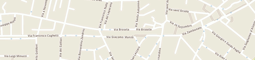 Mappa della impresa preda dario a BERGAMO