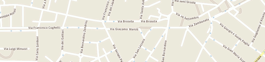 Mappa della impresa gift gallery di bresciani monica e c (sas) a BERGAMO