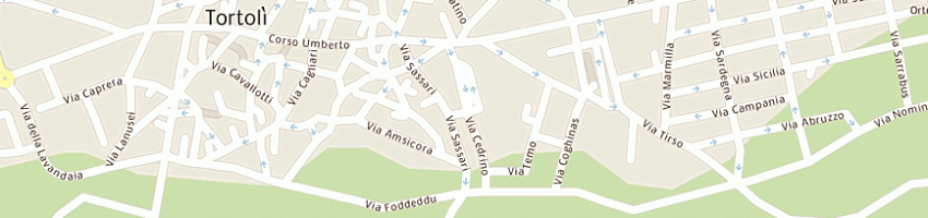Mappa della impresa carabinieri a TORTOLI 