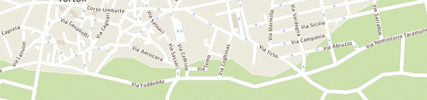 Mappa della impresa columbano giuseppe antonio a TORTOLI 