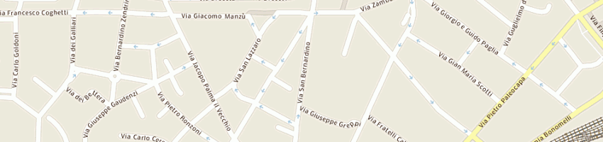 Mappa della impresa artificio di civetta veronica a BERGAMO