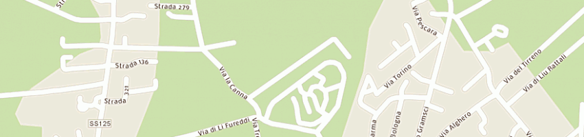 Mappa della impresa manueddu mario a SAN TEODORO