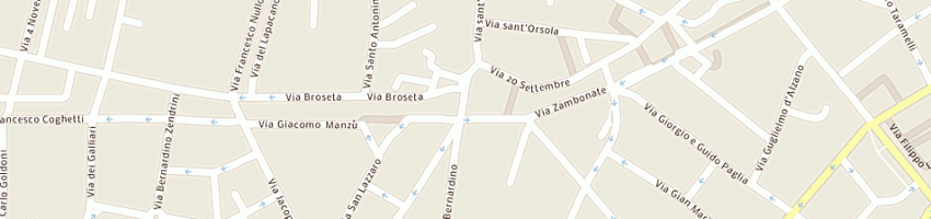 Mappa della impresa regazzoni tappeti (srl) a BERGAMO