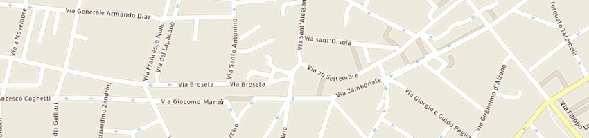 Mappa della impresa merceria morali di gamba e monti snc a BERGAMO