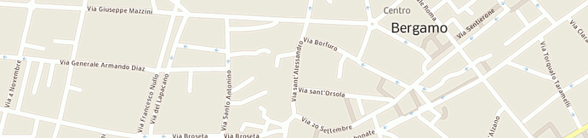 Mappa della impresa duepi international services srl a BERGAMO