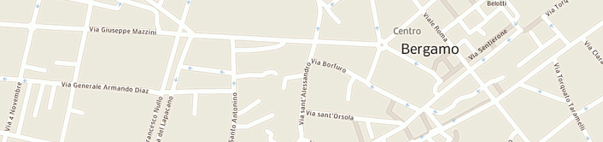 Mappa della impresa zambelli fabrizio a BERGAMO
