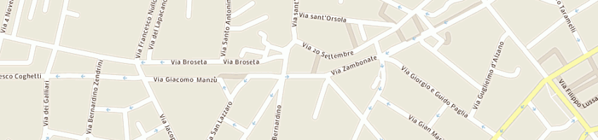 Mappa della impresa credito bergamasco a BERGAMO